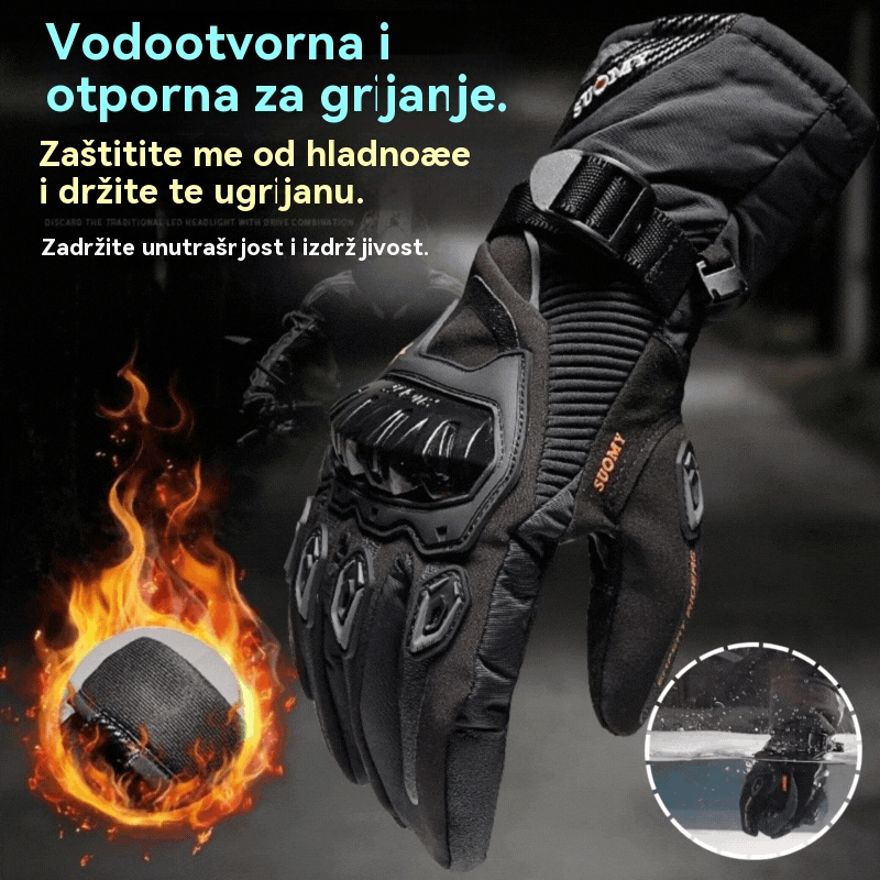 🔥【Ograničena ponuda – Popust do 50%!】🧤Debele duge rukavice za vožnju motociklom, vodootporne i tople